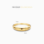 Anillo Midi Dome | Oro