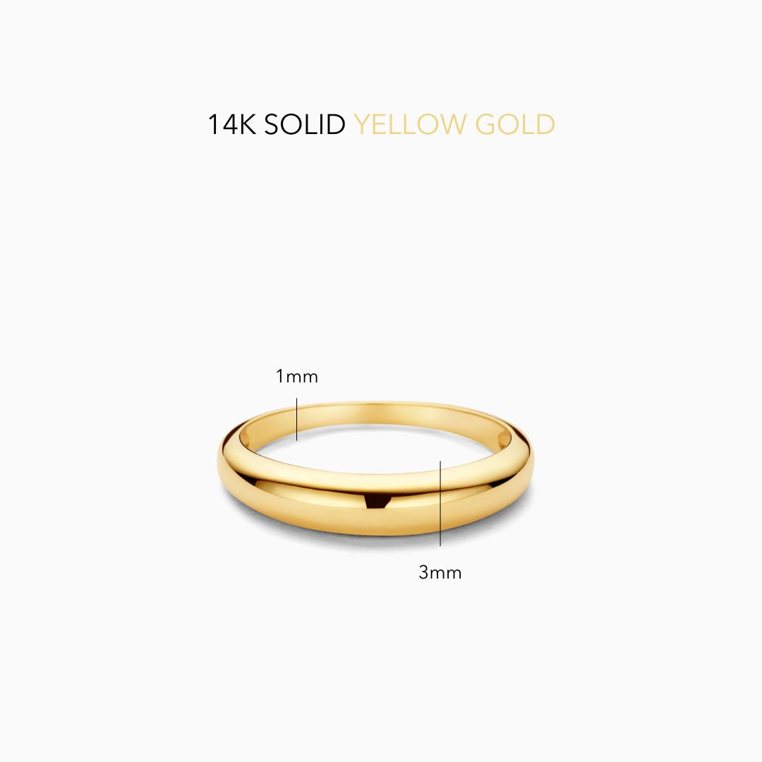 Anillo Midi Dome | Oro