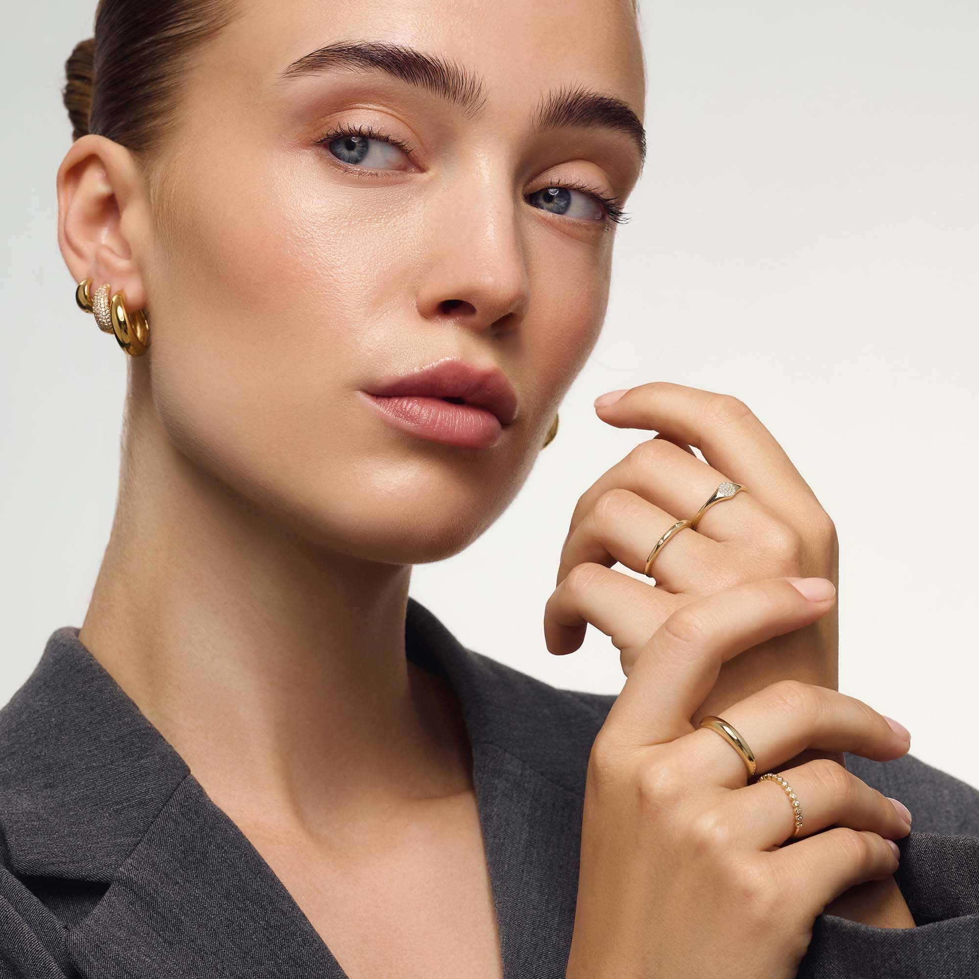 Anillo Midi Dome | Oro