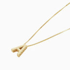 Collar Inicial de Carta de Amor | Oro