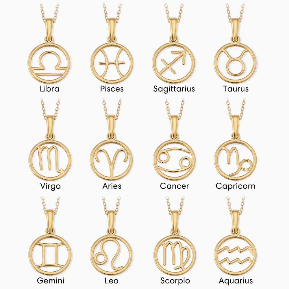 Collar de Signo Zodiacal | Oro