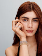 Pulsera Cubana Pavé | Oro