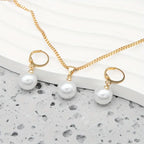 Set de Joyas de Perlas Golden Grace | Oro