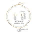 Set de Joyas de Perlas Golden Grace | Oro